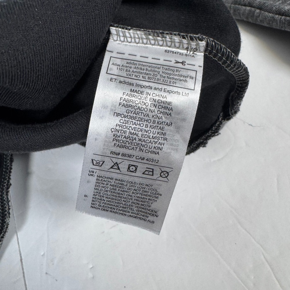 Adidas Adicross Sweatshirt Mens Medium Black Grey Colorblock Crewneck - Picture 8 of 11